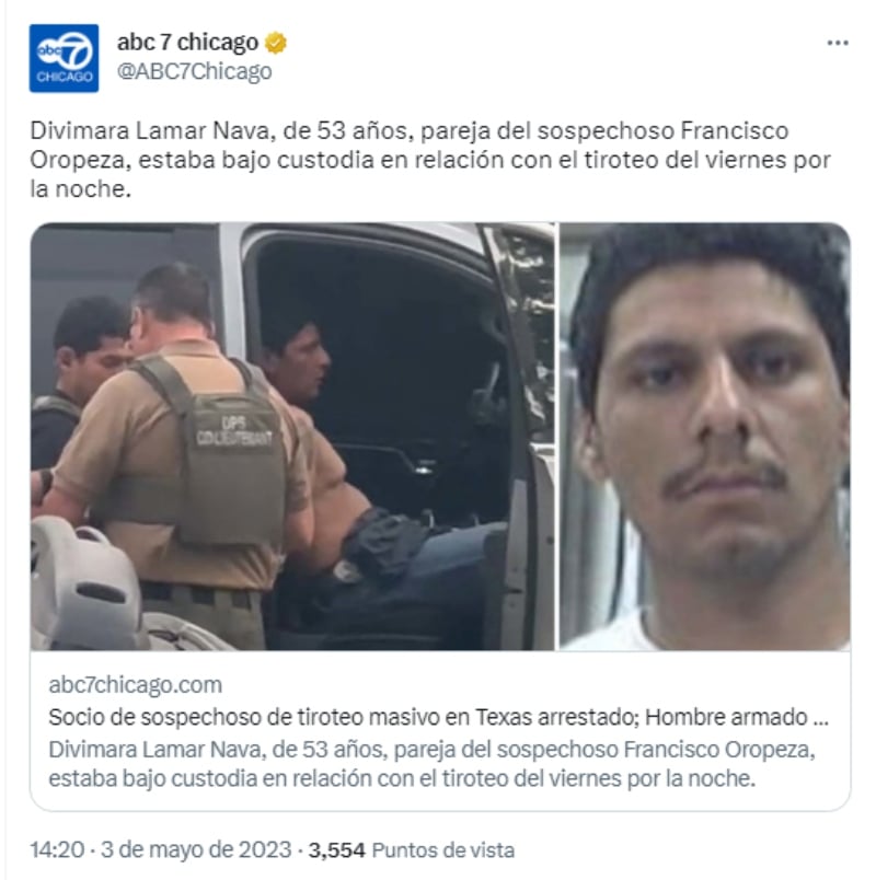 Francisco Oropeza fue detenido junto con su esposa