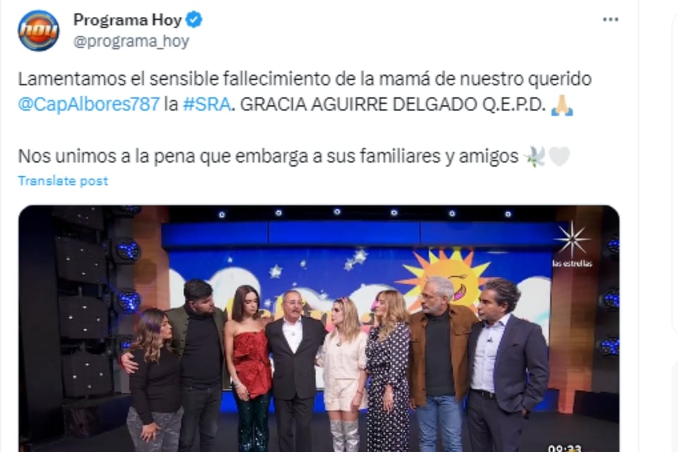 Enrique Capi Albores, luto, muerte madre, Hoy, MundoNOW