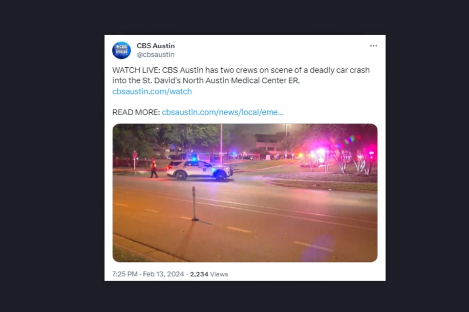 Accidente St. David's North, Policía, choque, Austin, MundoNOW