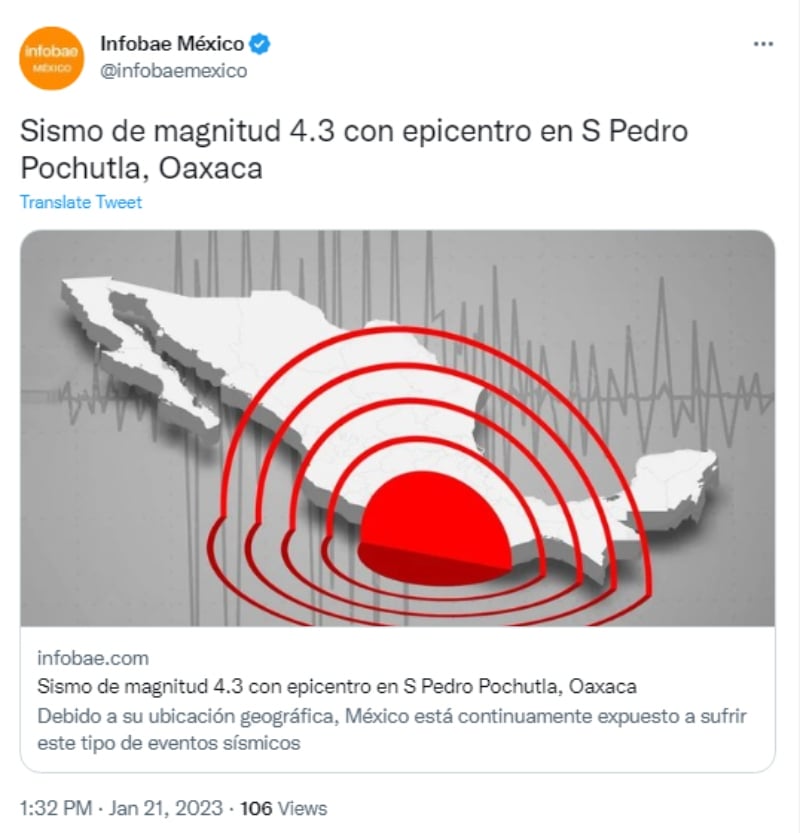 Sismo 4.3 Oaxaca: ¿Alerta sísmica?