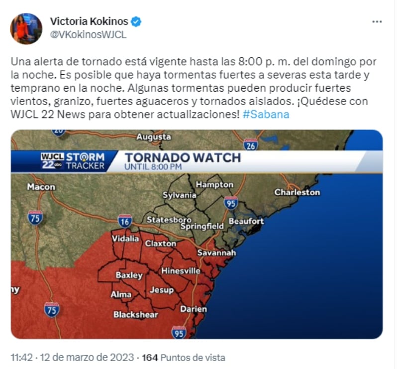 "Las tormentas se debilitarán un poco antes"