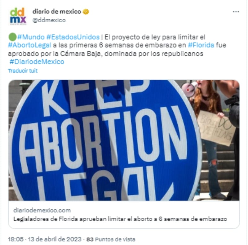  Proyecto aborto seis semanas: LIDERAR A LA NACIÓN EN "LA PROTECCIÓN DE LA VIDA"