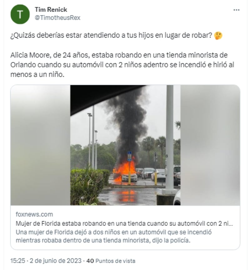 Madre de Florida vive momentos de terror
