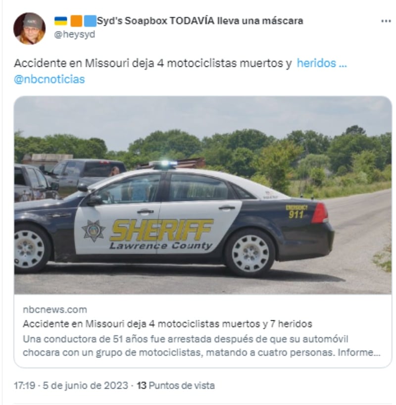 Los peligros de andar en motocicleta