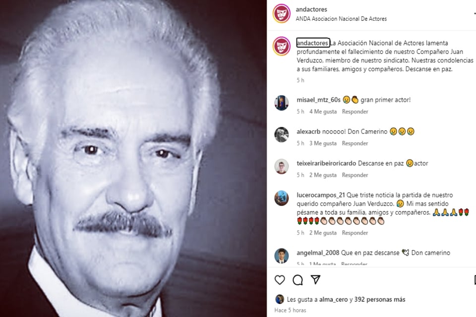 Comediante, Televisa, Don Camerino, luto, MundoNOW