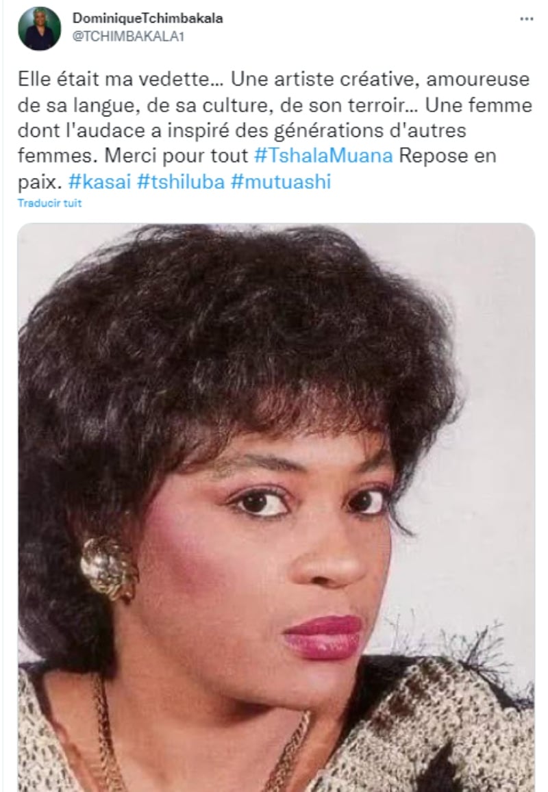 Congolese singer Tshala Muana dies