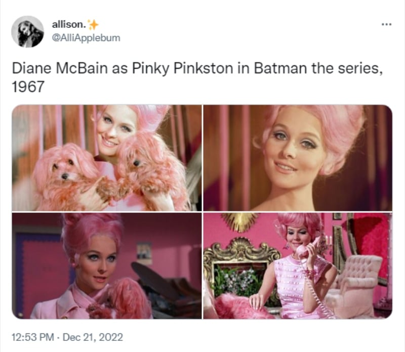 Muere actriz Diane McBain: Fue Pinky Pinkston en la serie Batman