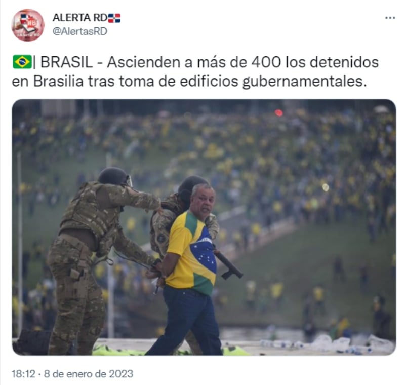 Reportan 400 manifestantes detenidos en Brasil