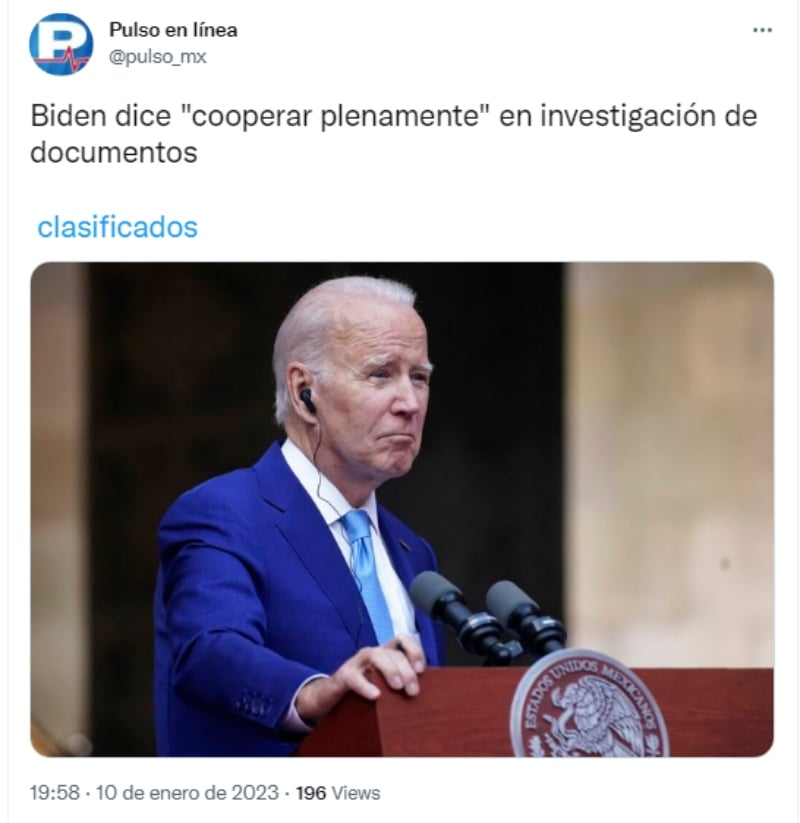 "La Casa Blanca está cooperando "