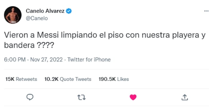 Kun Agüero responde a Canelo Álvarez