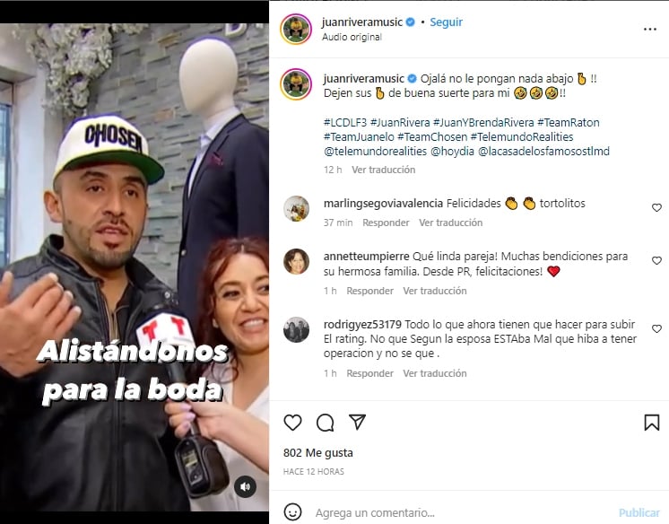 Juan Rivera renovará sus votos