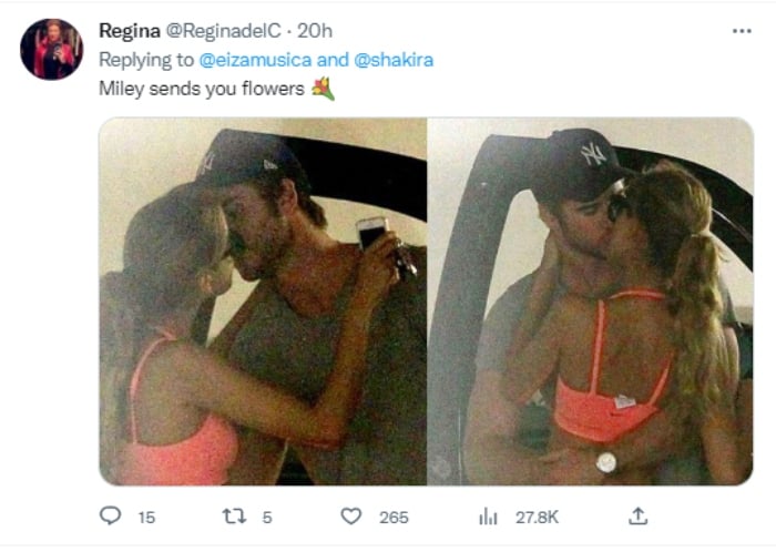 Eiza González supports Shakira