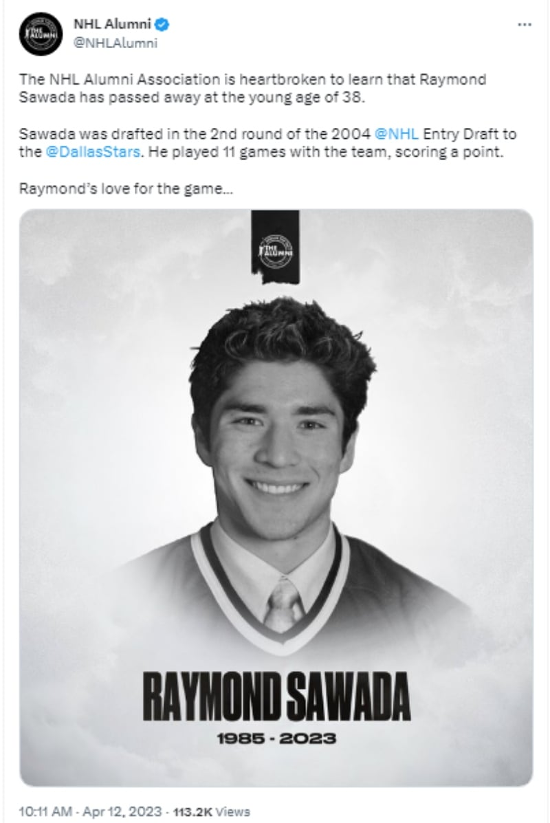 Muere el jugador Raymond Sawada