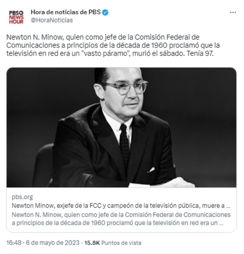 Muere Newton N. Minow
