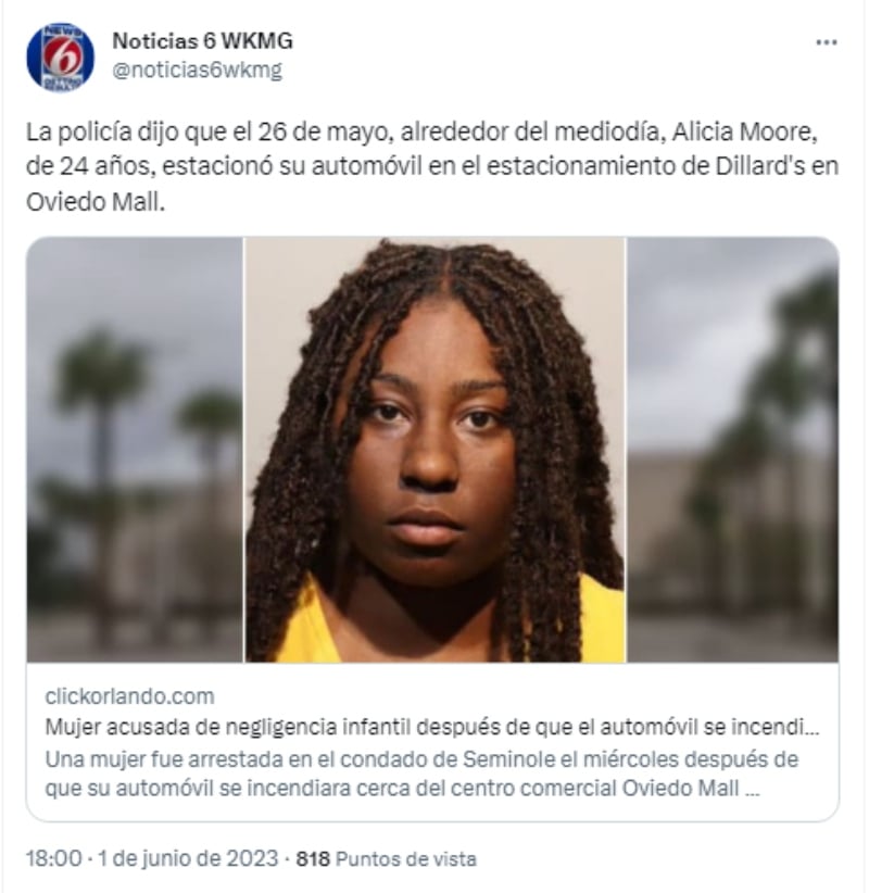 La mujer fue arrestada