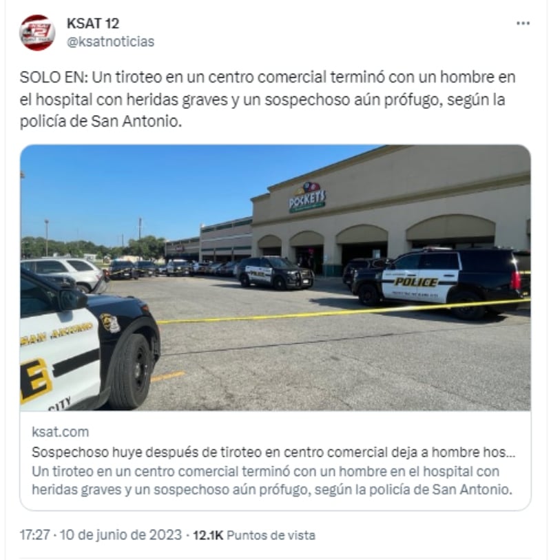 Reportan a un hombre baleado
