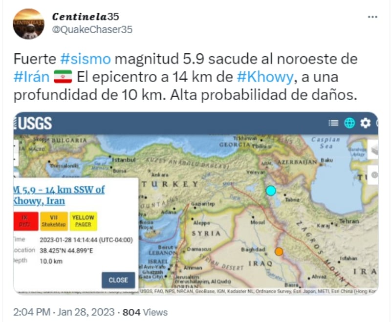 Sismo Irán saldo mortal: Uno de los terremotos más fuertes