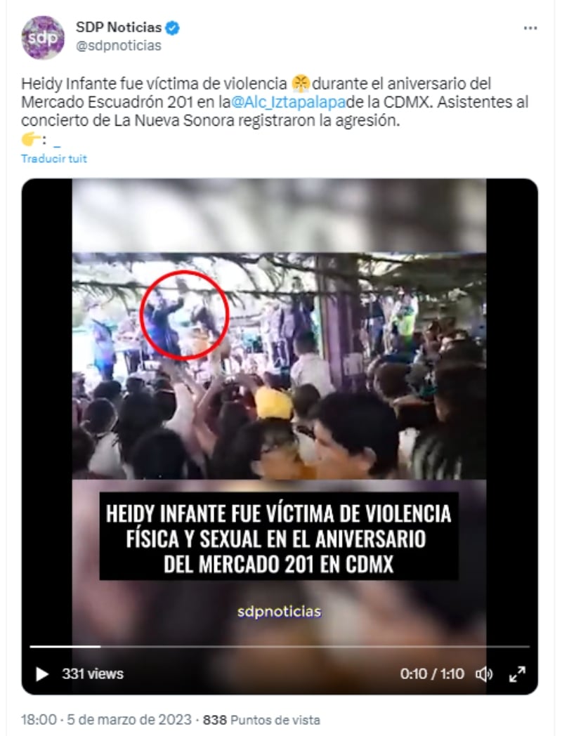 Heidy Infante nieta de Pedro Infante sufre agresión en pleno escenario