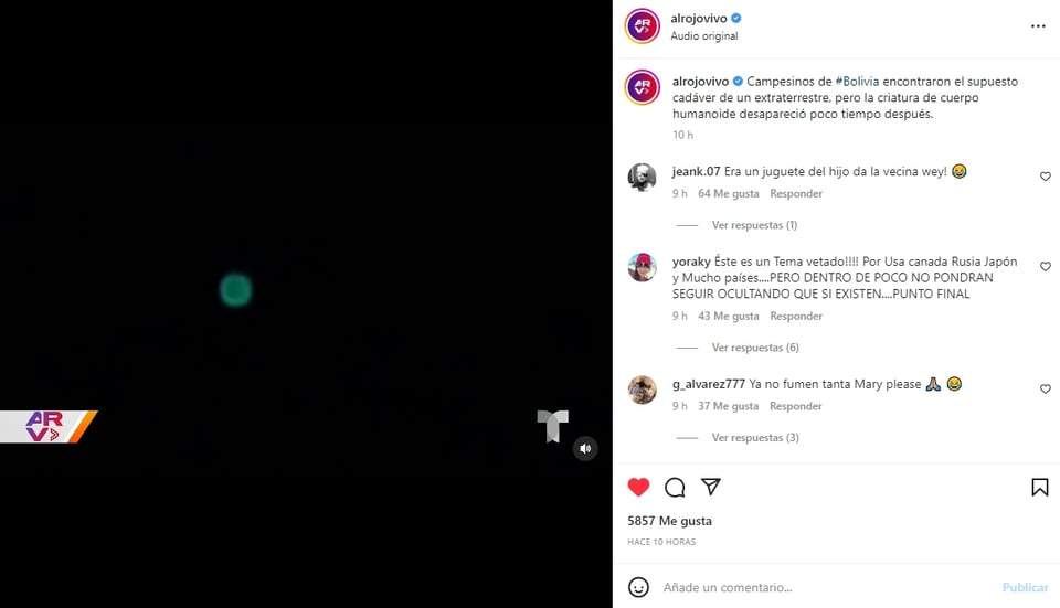 Habían visto OVNIs