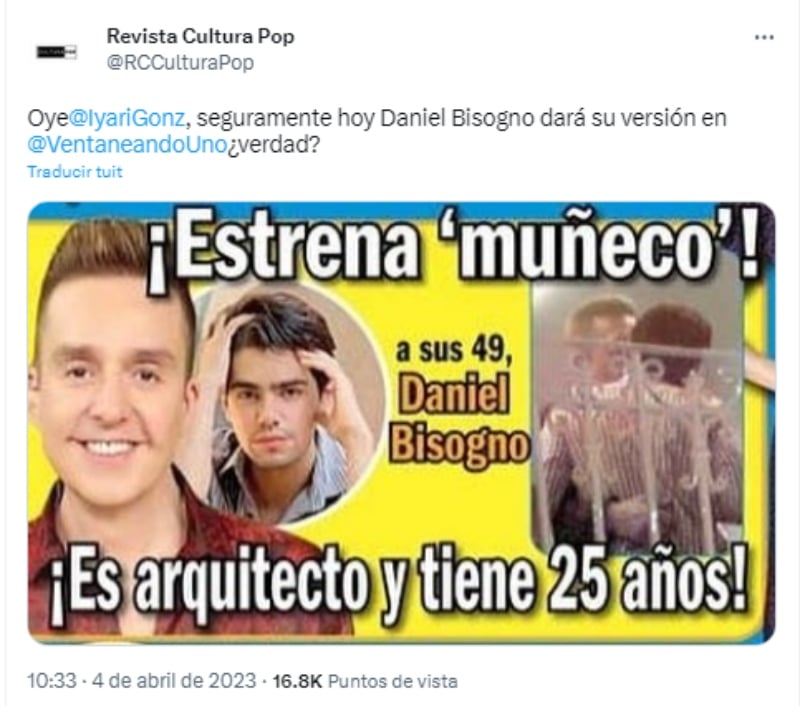 Daniel Bisogno appears with his new partner