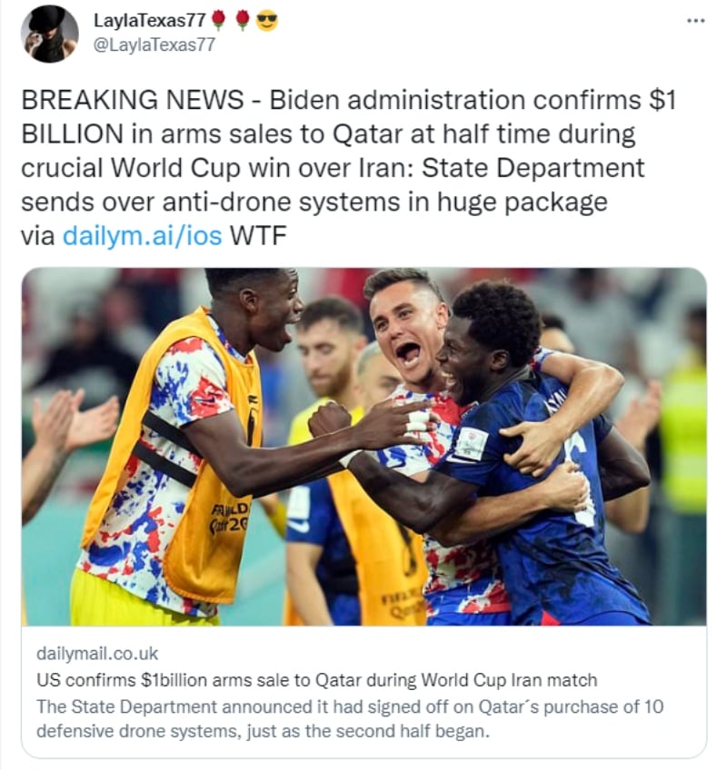 Gobierno Biden aprueba venta millonaria en pleno Mundial