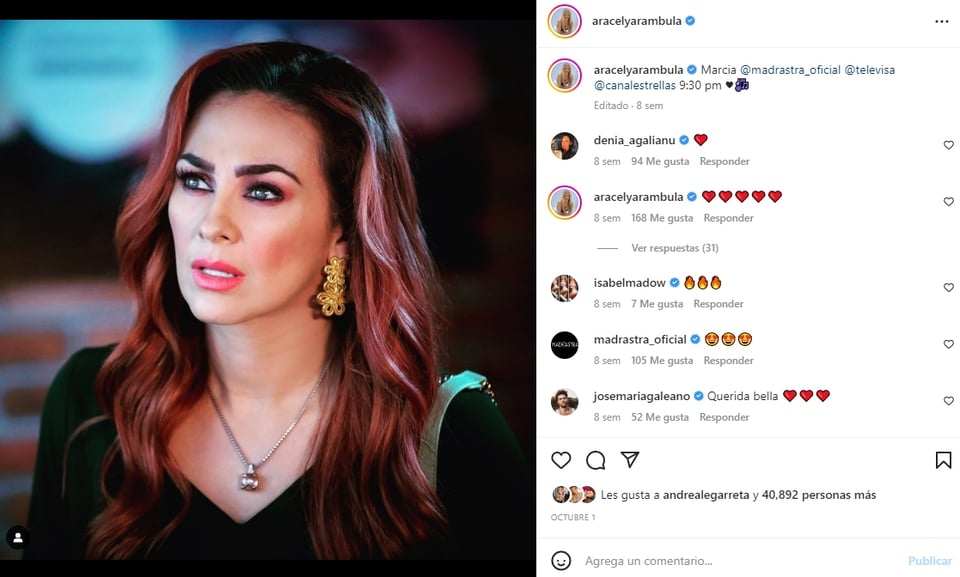 Aracely Arámbula se viste de luto