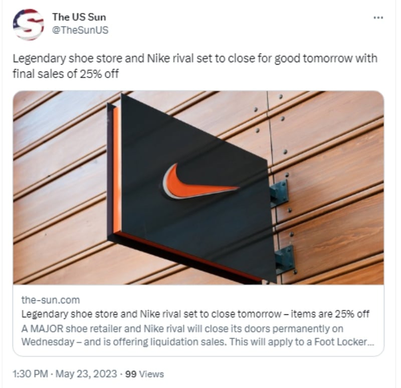 Malas noticias para la competencia de NIKE