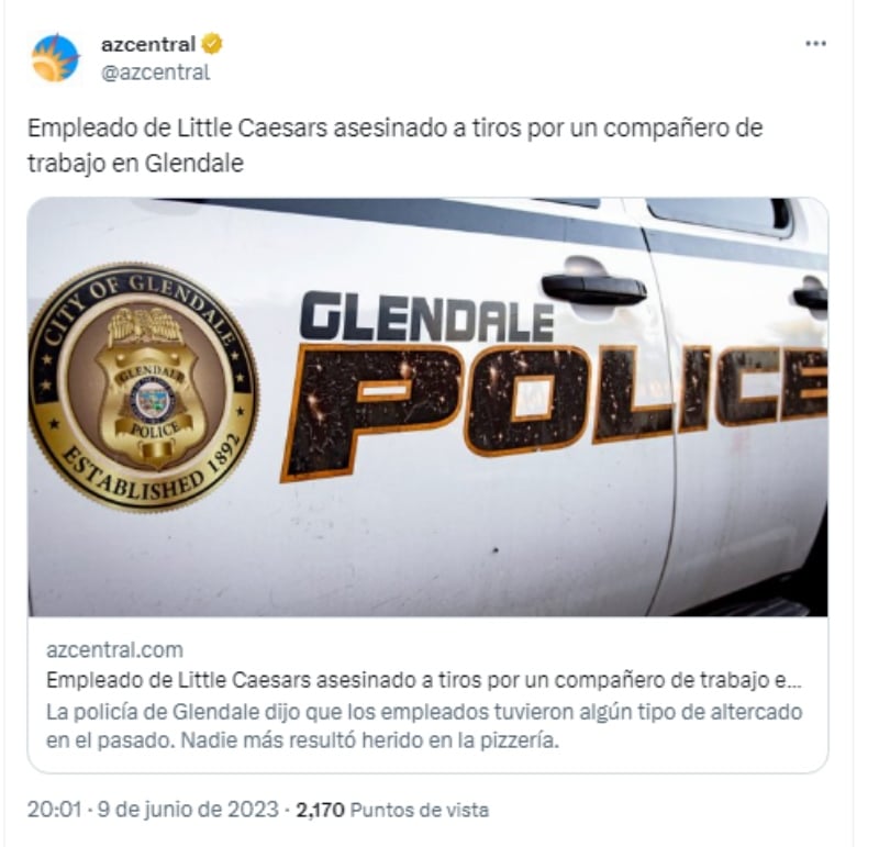 Terror en pizzería