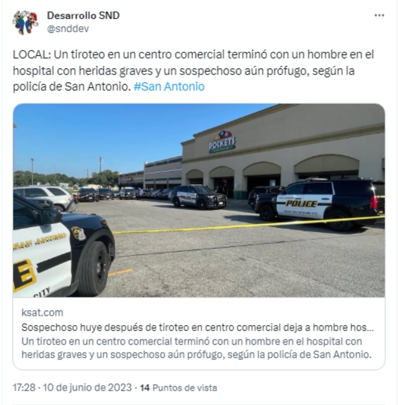 El sospechoso huyó