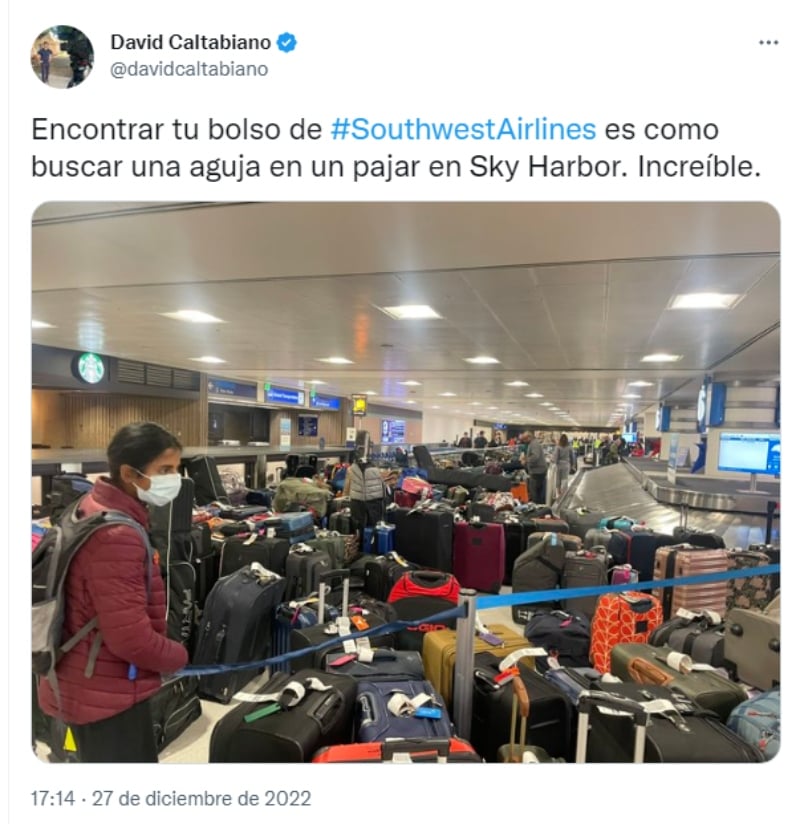 Southwest Airlines cancela vuelos: Hubo alrededor de 2.500 cancelaciones