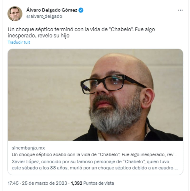 Hijo Chabelo rompe silencio: Causas de su muerte