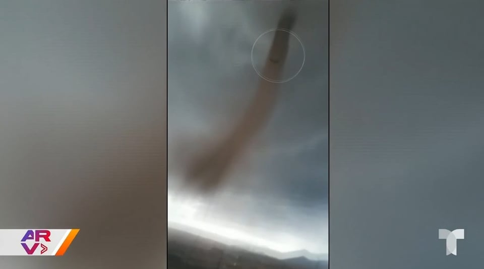 Captan a supuesto ángel en tornado de Bolivia
