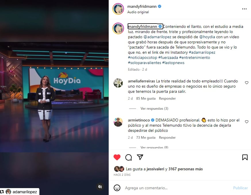 Journalist tells the truth about Adamari López