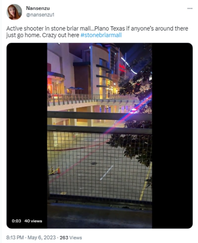 Stonebriar Mall es evacuado por un tirador activo