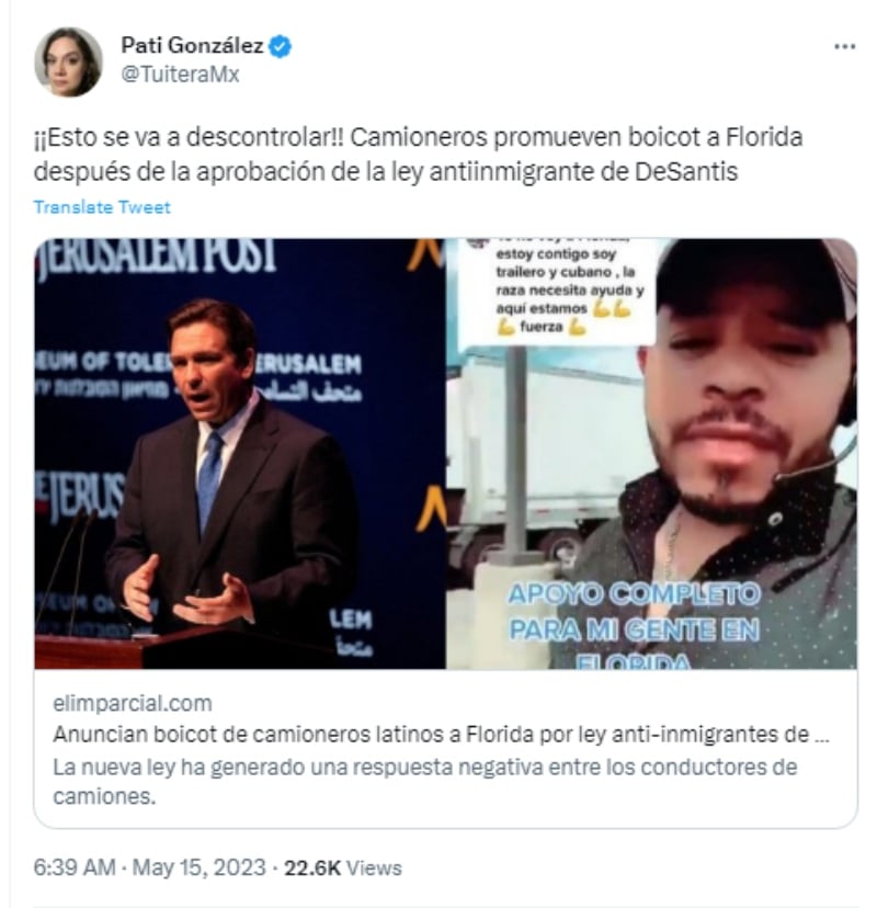 "Me parece que ese hombre debería recapacitar"