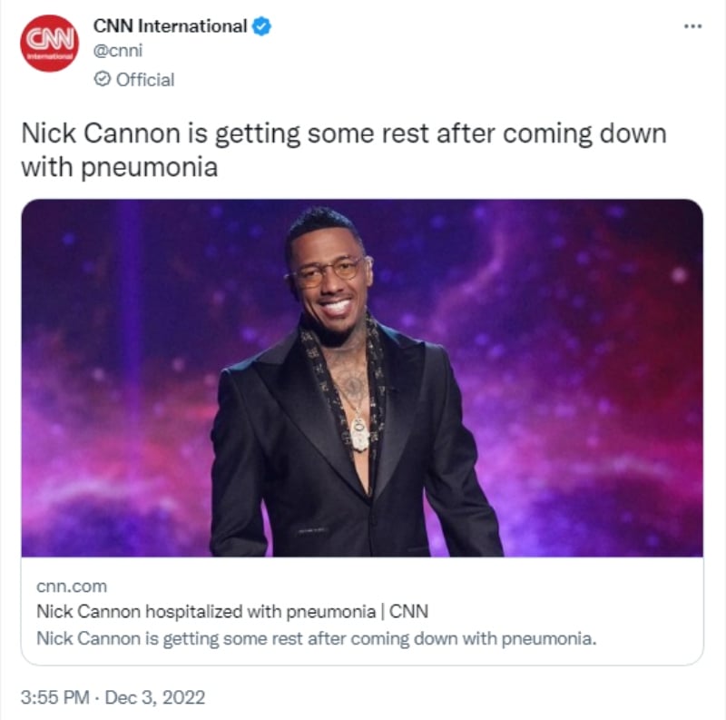 Nick Cannon aparece hospitalizado