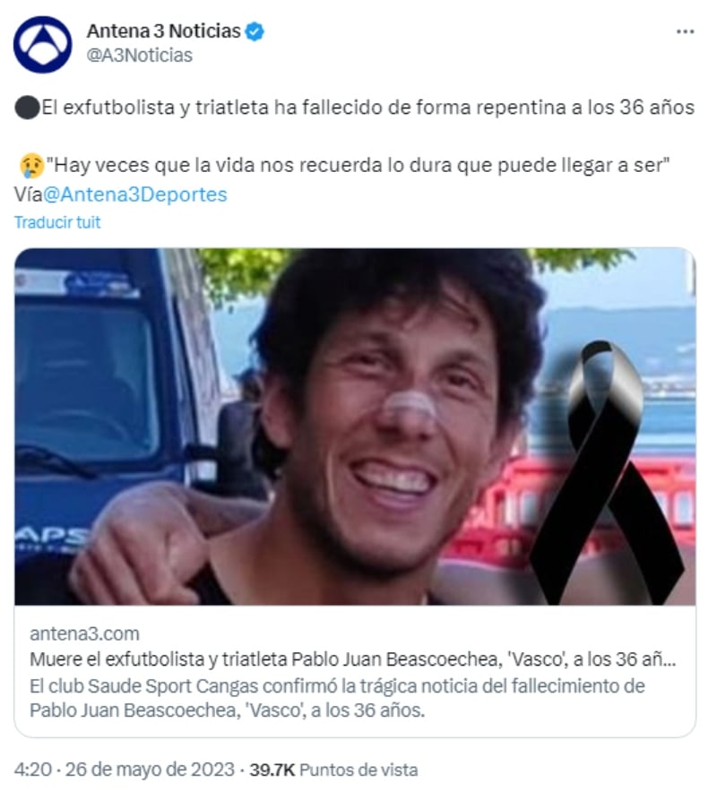 El fútbol está de luto