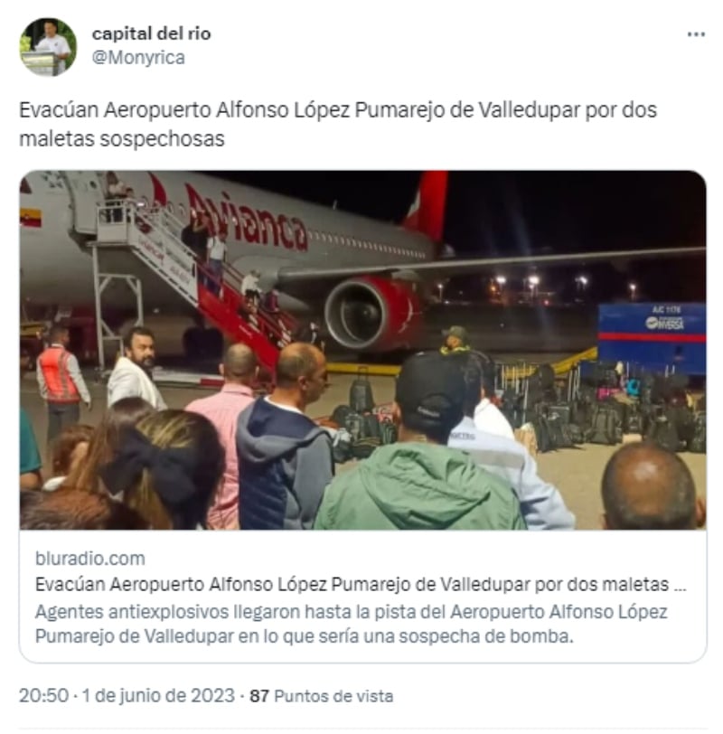 ¿Hay explosivos en el aeropuerto?
