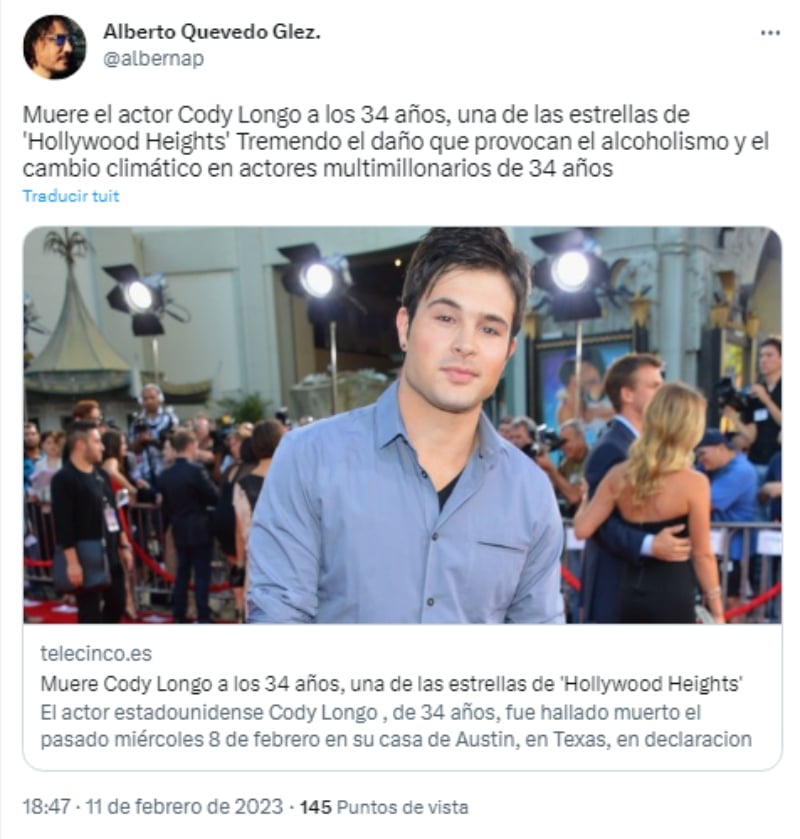 Reveal secret Cody Longo: Possible cause of his death
