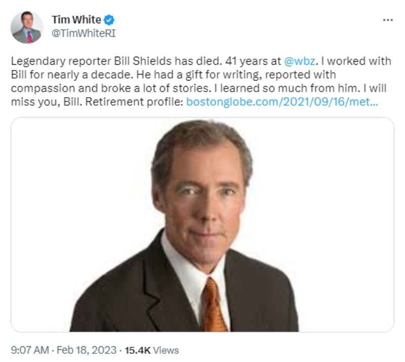 Muere reportero Bill Shields: Le diagnosticaron cáncer