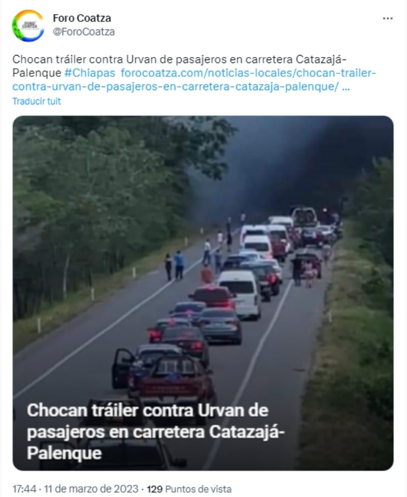 ¿Cómo ocurrió el choque?