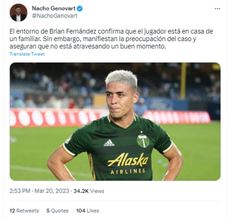 Encuentran al jugador argentino