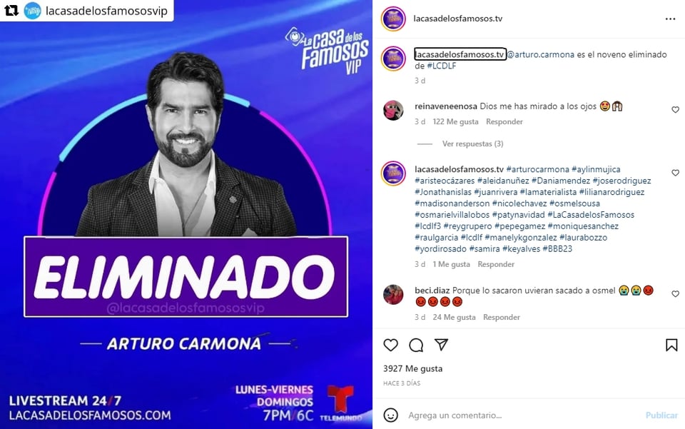Arturo Carmona Casa de los Famosos: ¿Cúal crees que fue tu error tras tu salida?