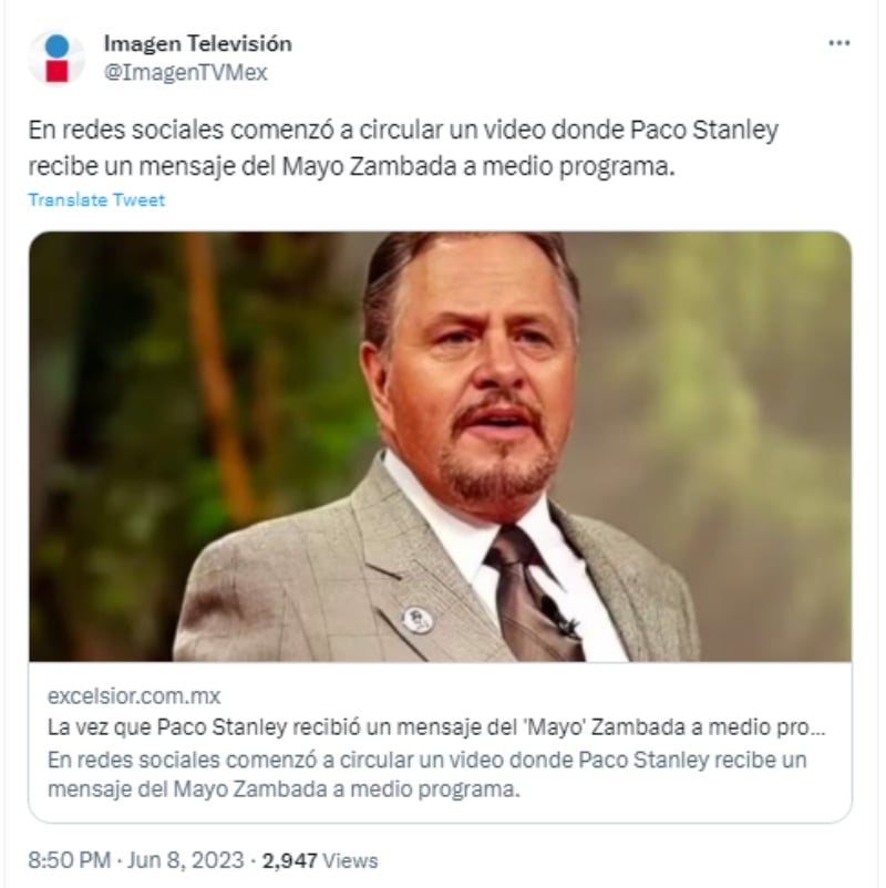 La supuesta alianza de Paco Stanley con el narco