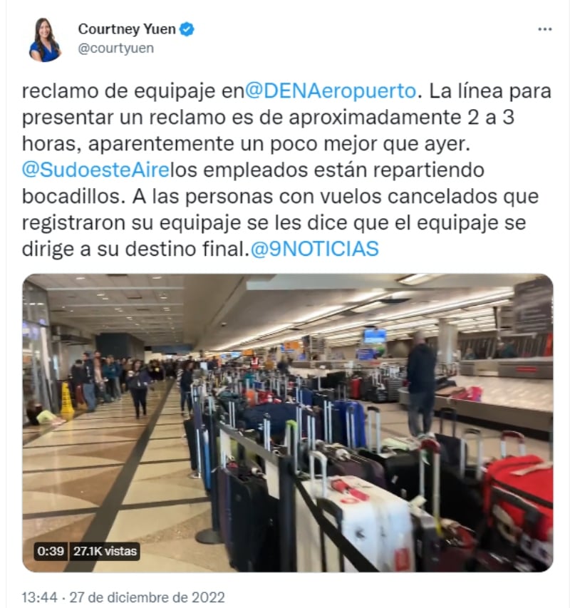 La tormenta es la responsable