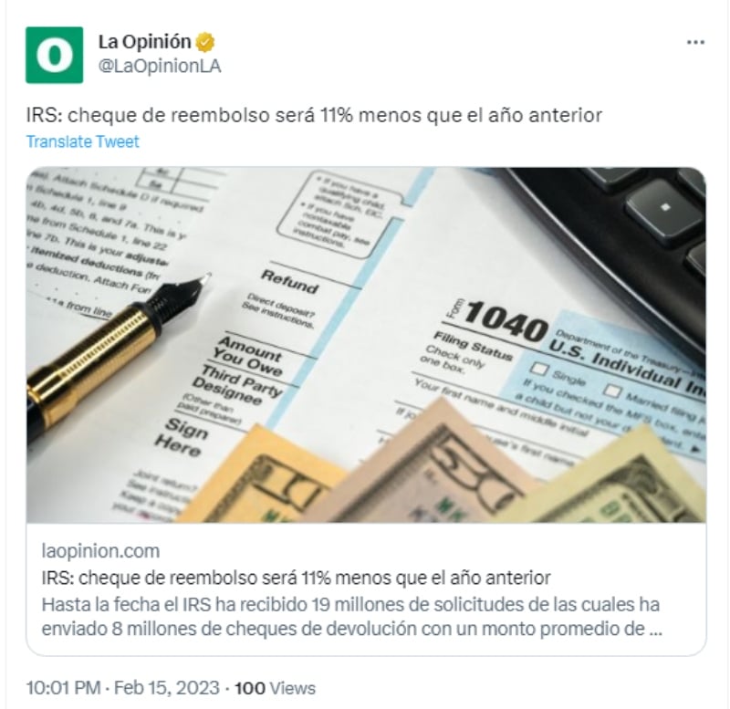 Factura de impuestos afectará a cheques