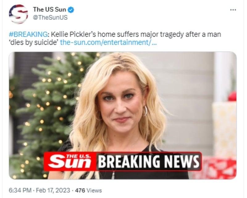 Muere el esposo de la cantante Kellie Pickler