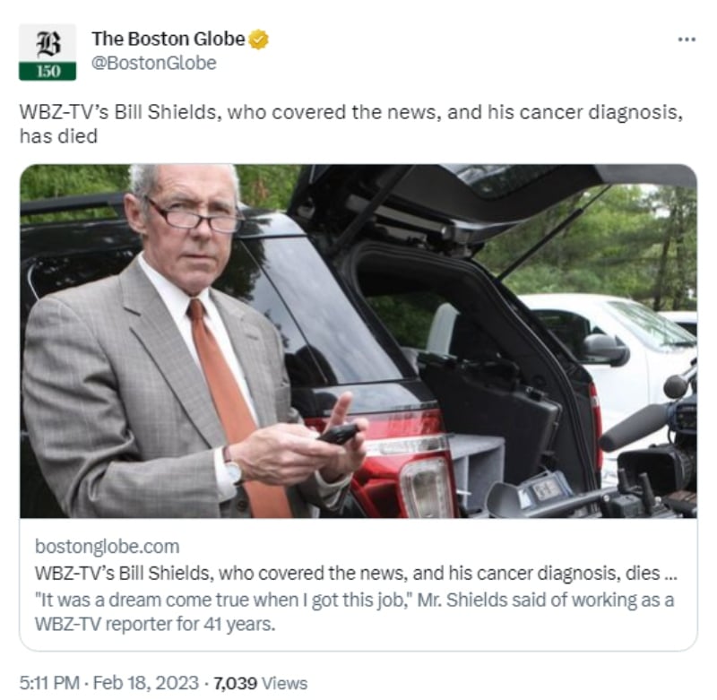 El gerente de WBZ-TV le da el último adiós
