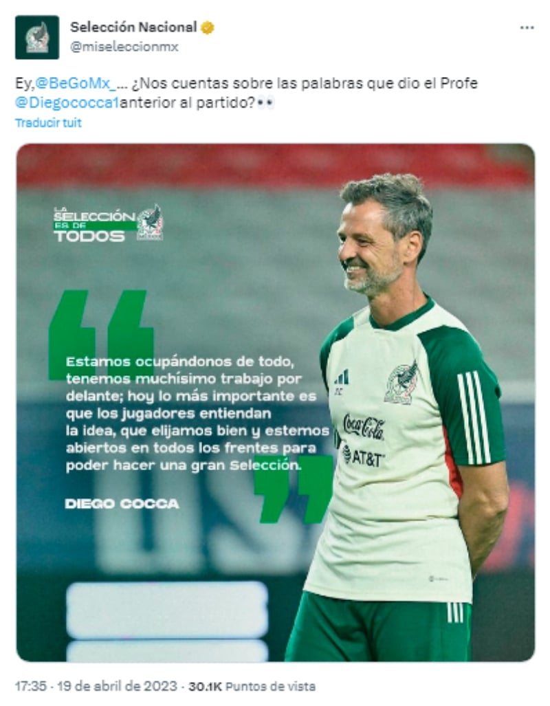 Cocca breaks the silence