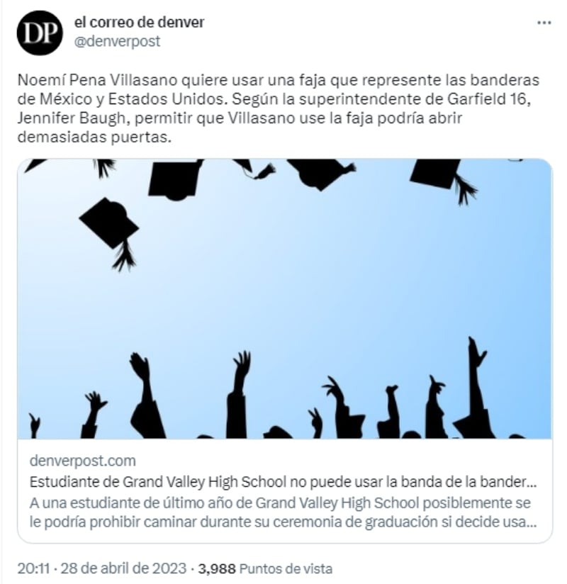 A student is prohibited from using the Mexican flag